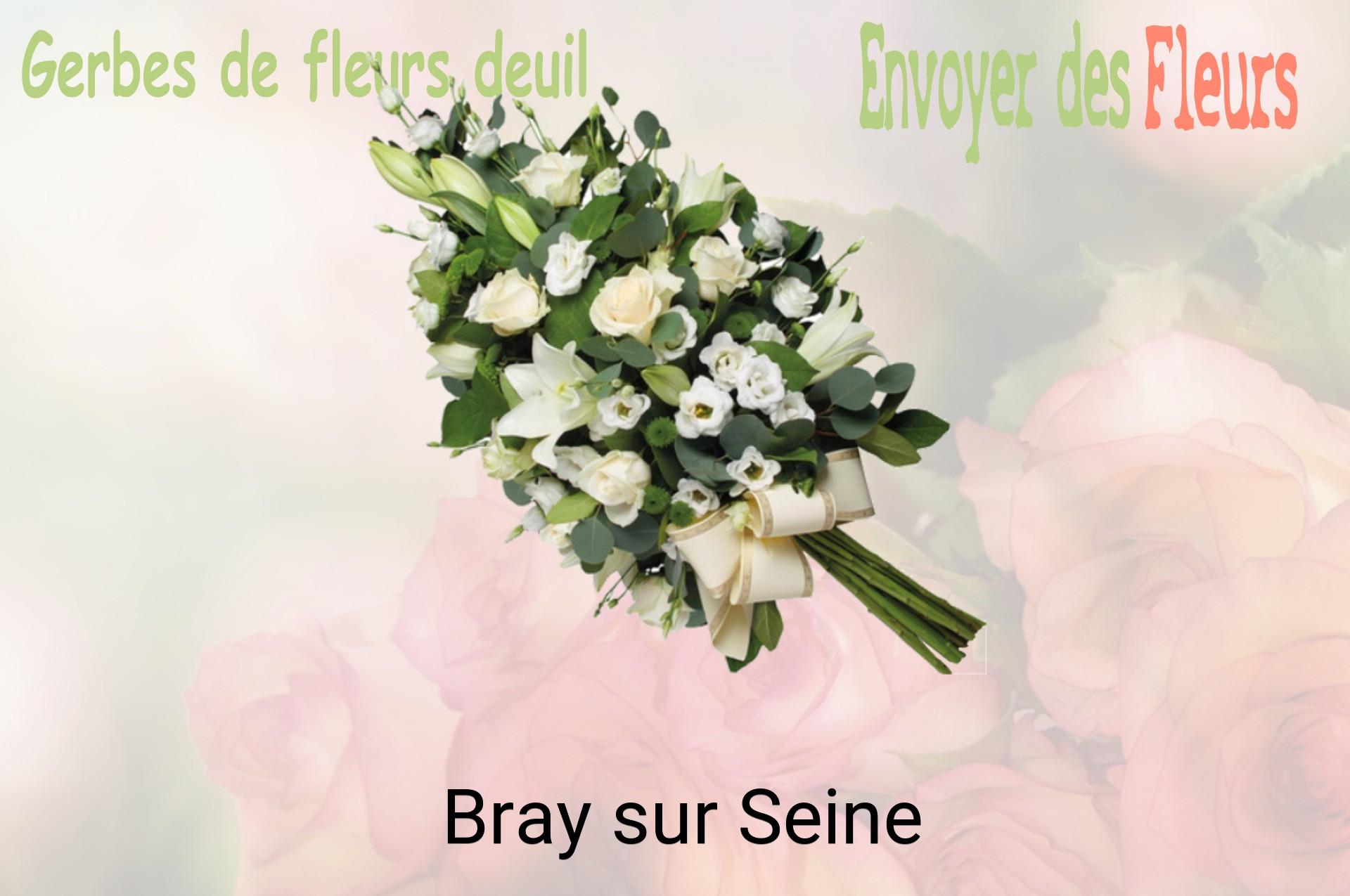Gerbe de fleurs de deuil livrée à Bray-sur-Seine